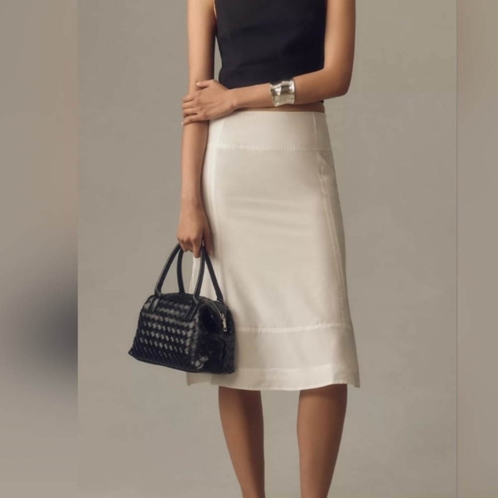 Anthropologie Fluted Midi Skirt